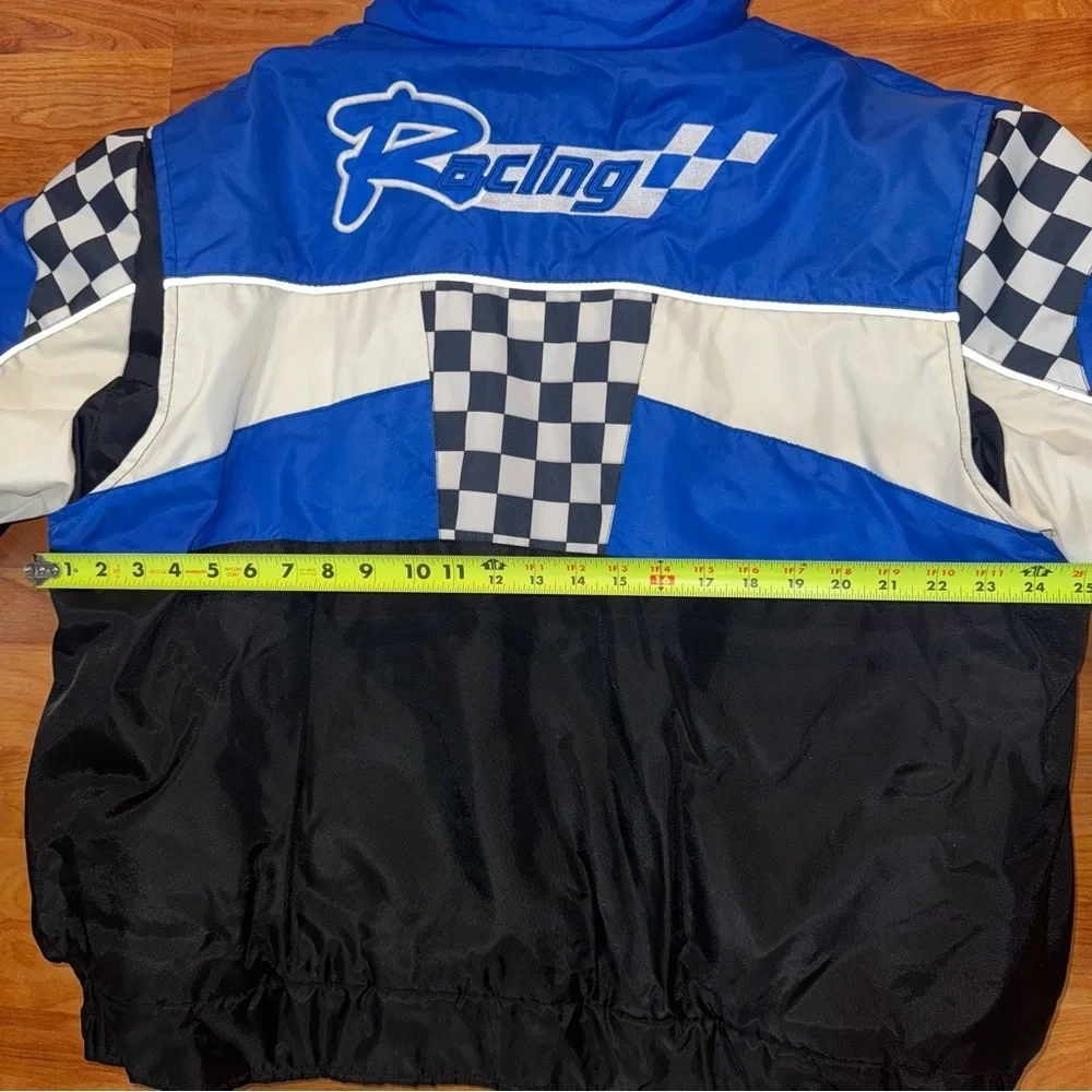 Vtg EDCO Men’s Snowmobile Jacket Black White & Black Sherpa Lined Size Unknown